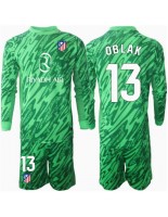 Otroške Nogometnih dresov Atletico Madrid Jan Oblak #13 Vratar Gostujoči 2024-25 Dolgi rokavi (+ hlače)